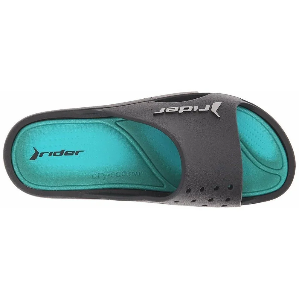 Rider Boys' Bay V Kids-K Sandal Black/Green Size 12 Medium New